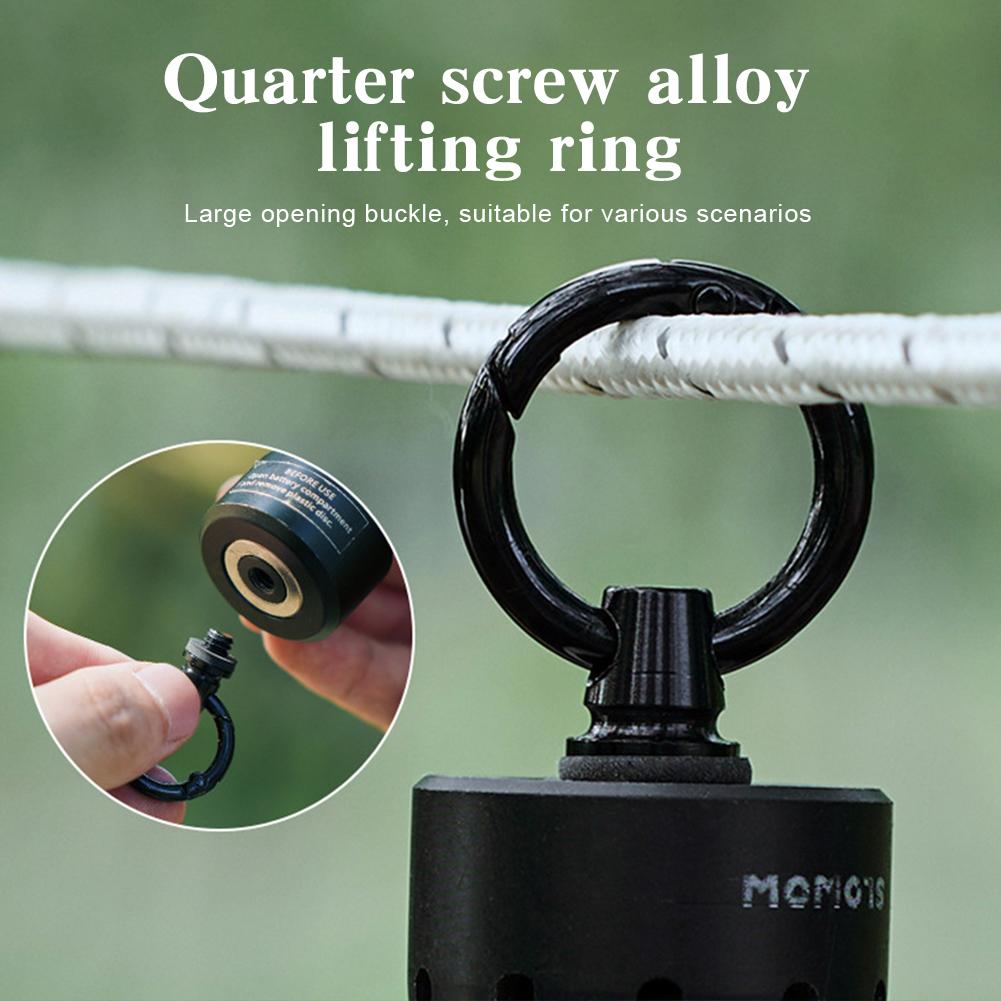 Portable Lamp Hanging Hook with Large Opening Ring Shaped Lamp Hanger Multi-functional Tent Flashlight Ring for Hiking Camping