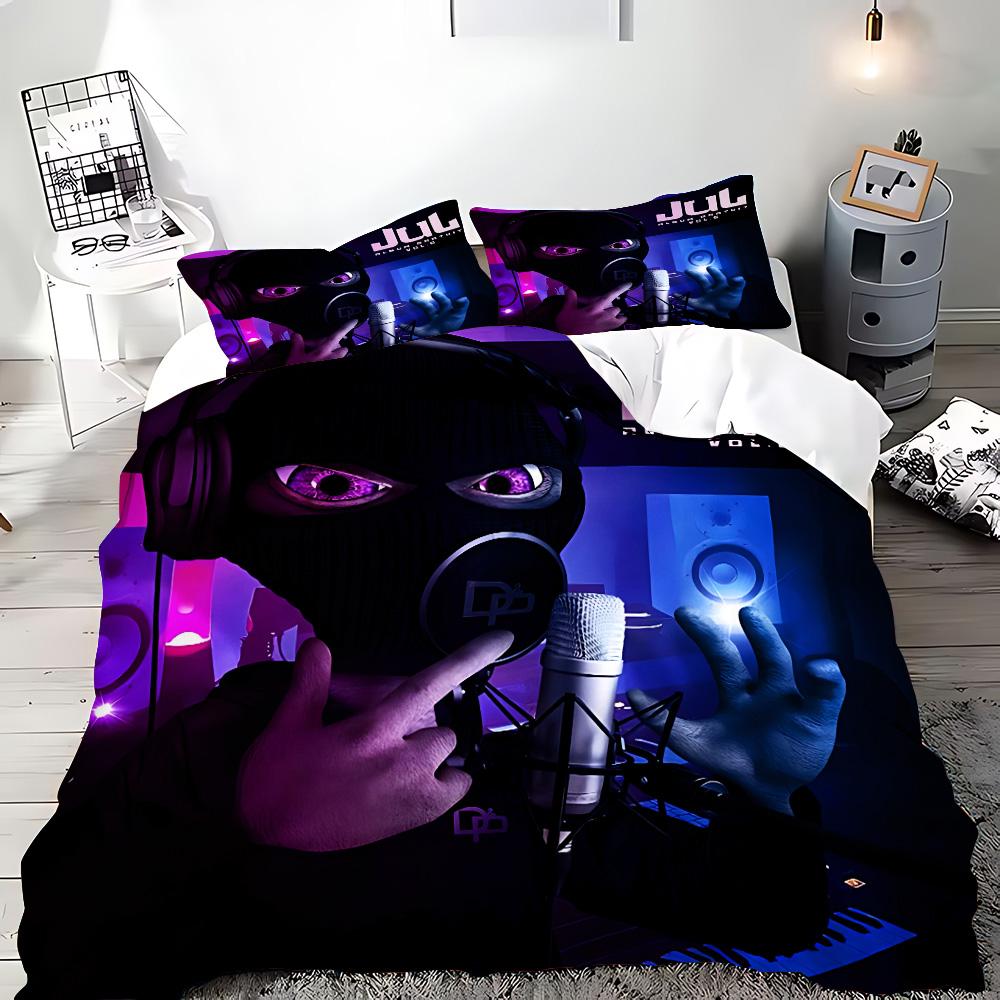 Raper JuL C'est Pas Des Lol Duvet Pilowcase Beding Set Adult People Boy Girl Bedrom Decoration Children Single Double Large Sized Dimensions