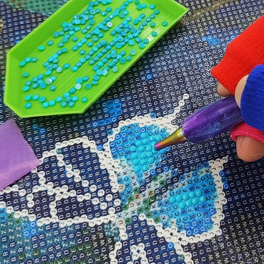 SENHAI Diamond Art Pen 24 Pieces Diamond Painting Pens with Colorful Metal Tips and Threaded Tips for 5D Diamond Art Accessories Tools for DIY