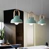Nordic style lamps Personality creative Macaron bedroom bar cafe Modern simple three-head dining room chandelier