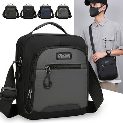 Módní trendy Pánská taška Kabelka Lehká nylonová Pánská taška přes rameno Crossbody tašky Vintage design Stylová pánská kurýrní taška SAC