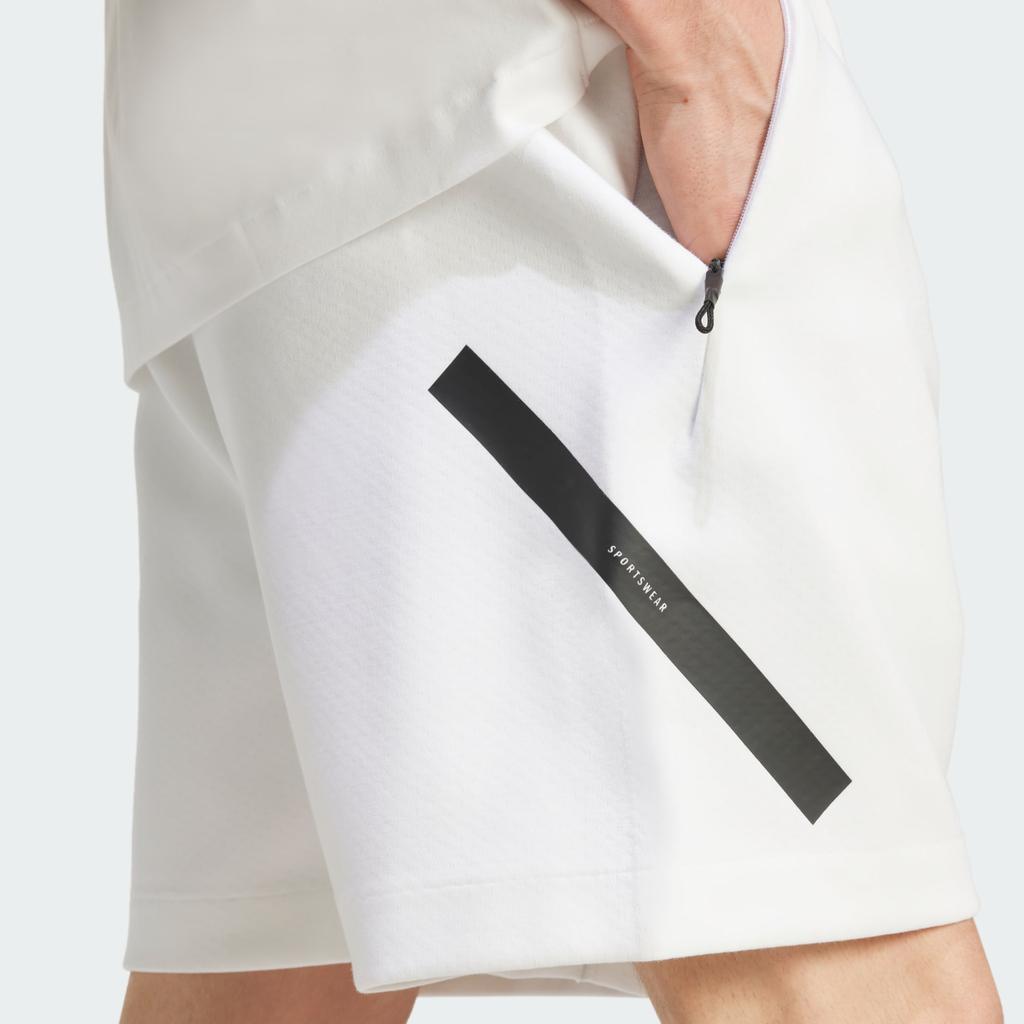 Adidas Z.N.E. FW24 Color Block Logo Comfortable Versatile Mid Waist Shorts Men Shorts White JJ4893