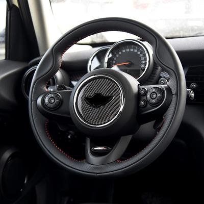 Autocollant de Garniture de Volant de Voiture Décoration Fibre de Carbone pour Mini Cooper JCW F55 F56 F60 Countryman Accessoires Intérieurs Auto