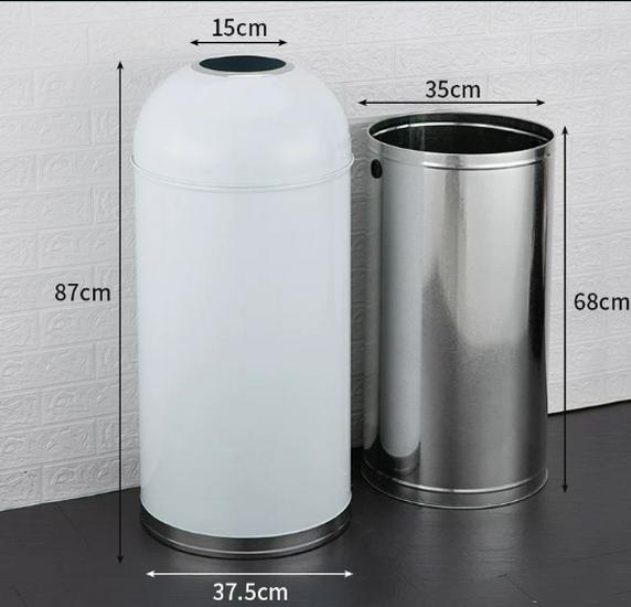 Stainless Steel Outdoor Trash Can for Parks and Commercial Areas