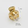 Metal Shark Electroplated Hair Claw Clip - High Quality Braiding Accessory for Girls