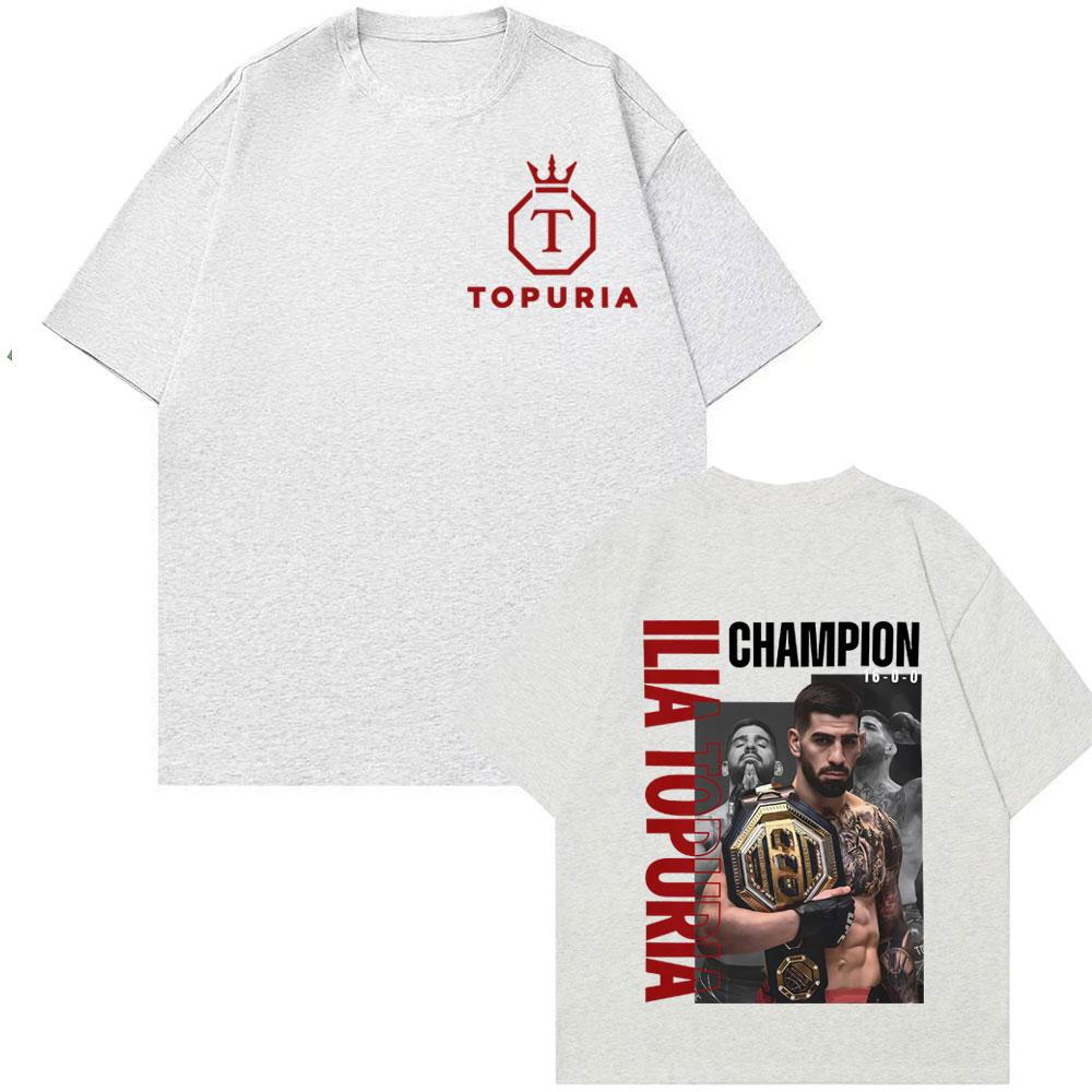 Limited El Matador Ilia Topuria Merch T Shirt Men's Clothing Retro Gothic High Street O-Neck  T Shirts Unisex Oversized T-shirts