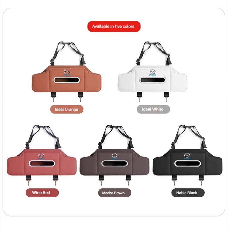 For Mazda 2 3 5 6 SKYACTIV Atenza Axela Demio CX-3 CX-5 CX5 CX7 CX-7 CX-9 CX8 MX-5 Car Seat Back Multi-Functional Storage Box FF25
