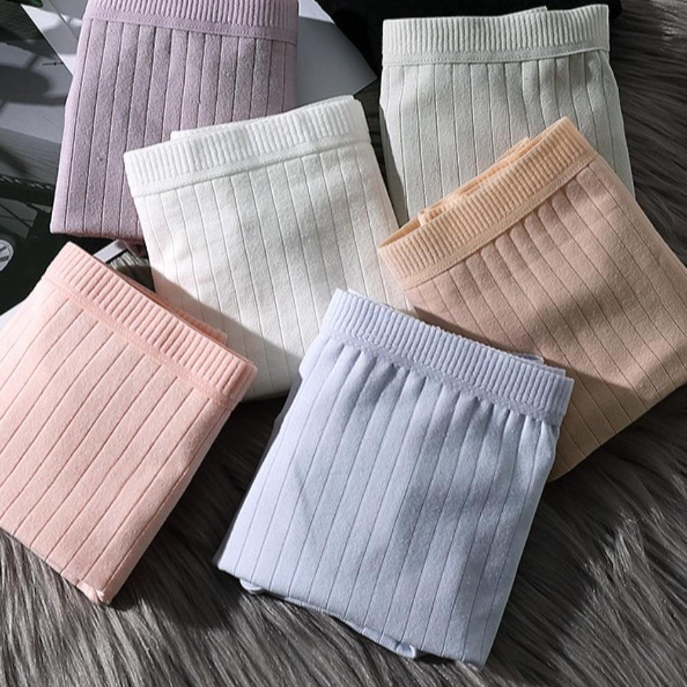 4Pcs Underwear Women Panties Set Low Waist Safety Trousers Brief Japanese Style Underpants  Lady