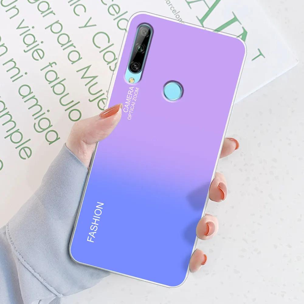 For Huawei Honor 9X Case Honor 9X STK-LX1 6.59" Watercolor Marble Transparent Cases For Honor9X Cover Honor 9 X Silicone Bumper