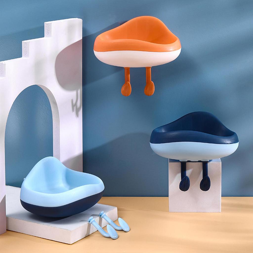 Cartoon Shaped Wall-Mounted Soap Box, Practical for Bathroom Kitchen