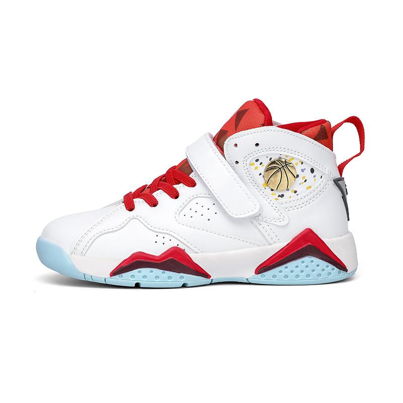 

Children s basketball shoes leather surface waterproof boys sports shoes medium older boys boys running shoes teenagers practical training shoes 27 yards inner length 17cm