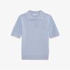 [Lacoste] Women's Pointelle Sweater Polo Shirt PF413E-56GJ2G