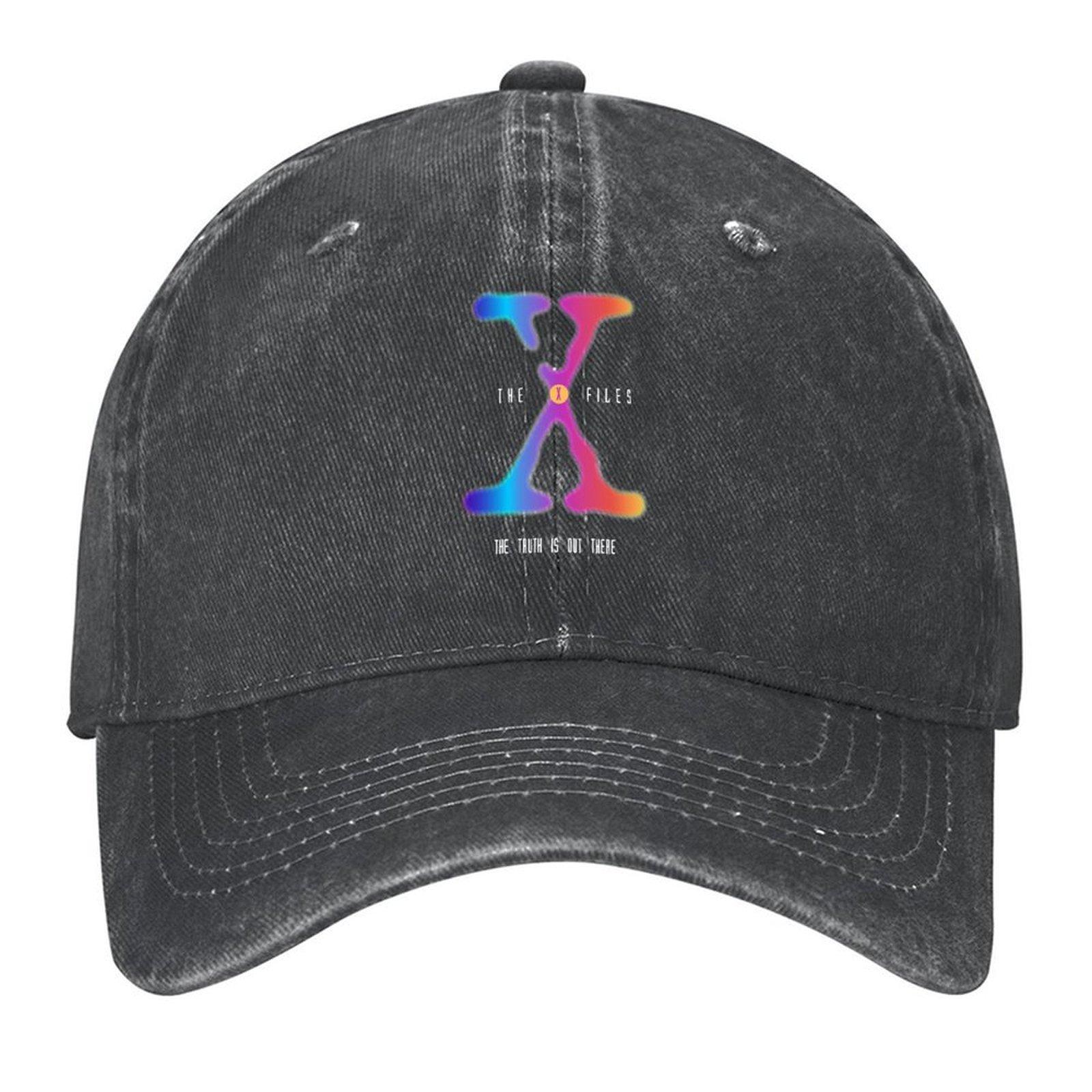 

2026 Colourful X Files Logo Baseball Cap Hip Hop Bobble Hat Rugby Sunscreen Men s Baseball Women s
