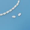 S999 Sterling Silver Irregular Spacer Beads for DIY Jewelry
