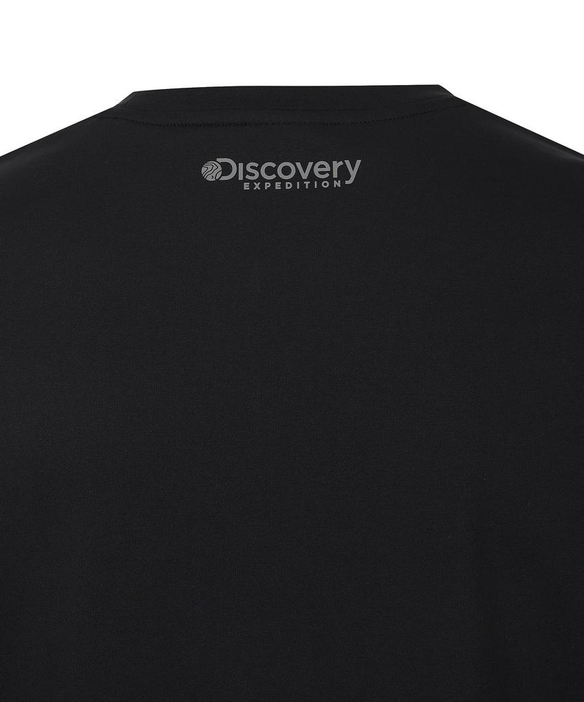 DISCOVERY EXPEDITION Men'S Long Sleeve T-Shirt With Chest Pocket (Functional Poly) (Black)