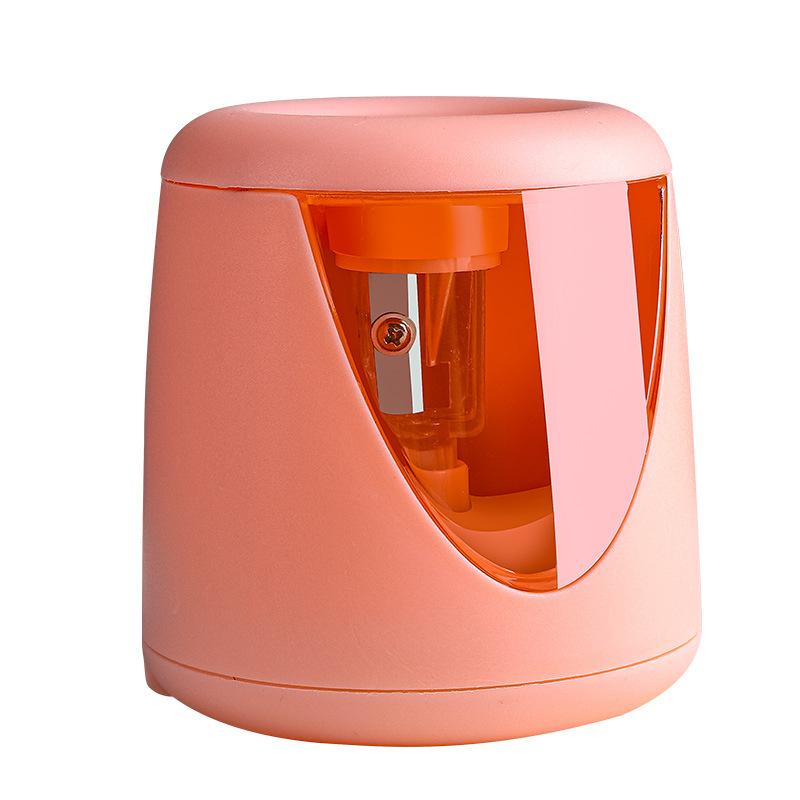 Cute Automatic Pencil Sharpener Kids Pupils Electric Pencil Sharpener Fully Automatic Battery Into Lead Pencil Roller Without Battery