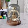 Moving Gear Clock Ornament Table Clock Movement Mechanical Clock Shelf Clock for Bedroom Living Room Study Home Decoration