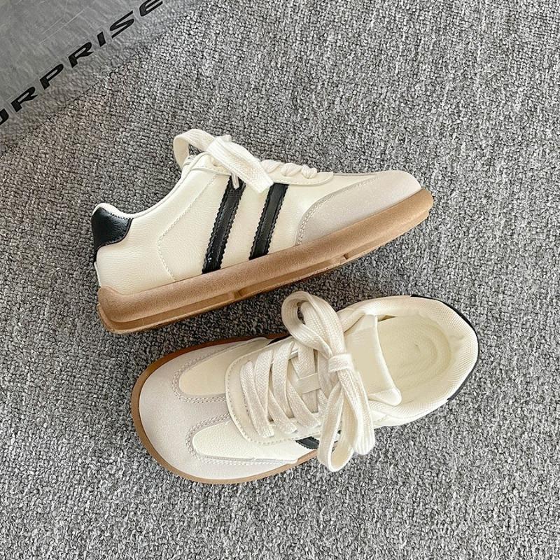 Mango head female new student sports versatile ugly cute big head shoes with skirt little white shoes