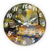 High-Standard Autumn Superior-Grade Park Wooden High-Standard Wall First-Class Clock 10-16Inch Premium-Quality Silent Premium-Quality Wall