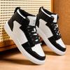 Fashion Spring Summer Fashion Red High-Top Shoes Couple Comfortable Pu Leather Casual Sneakers Man Flat Versatile Hip-Hop Shoes For Men