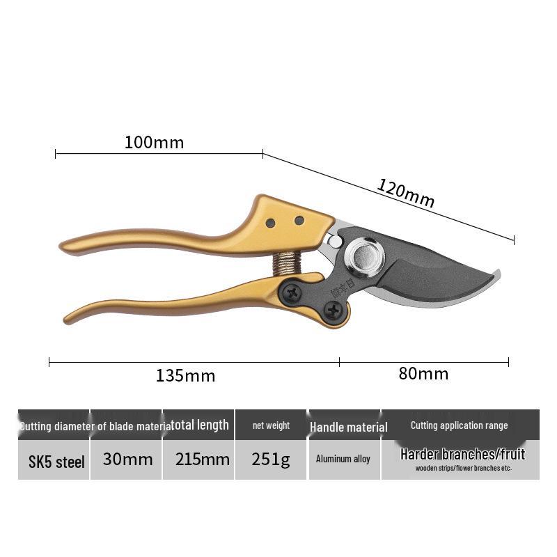 Stainless Steel Pruning Shears for Gardening and Floral Use