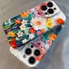 Colorful Flower Glossy Film Hard PC Phone Case for Google Pixel 7 7a 8 8a 9 9a Pro XL 5G
