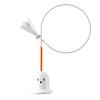 Cat Feather Toy with Suction Cup Interactive Cat String Toy with Bell And Feather Kitten Self Play Teaser Wand for Indoor Cats