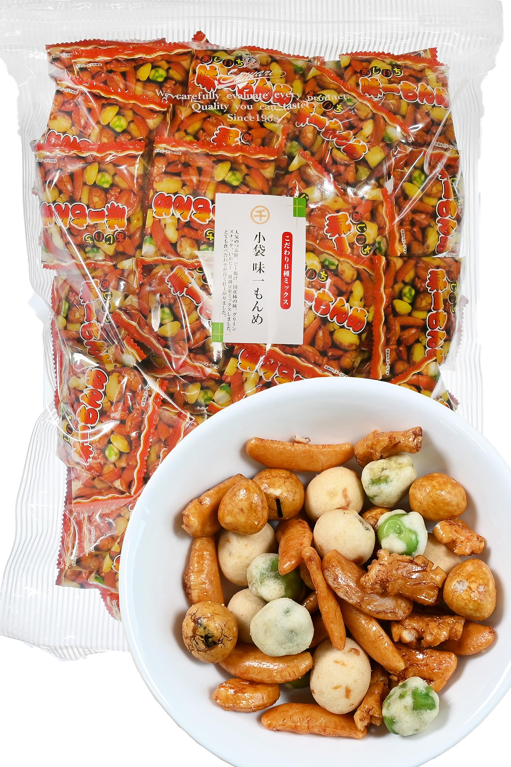 

Kura Small Bags of Aji Ichimonme 960g 100 Individually Wrapped Rice Cracker and Nut Set [Tsumami Official] (approx. bags)