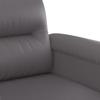 Vidaxl 3-Cz. Sofa Set with Cushions, Grey, Faux Leather