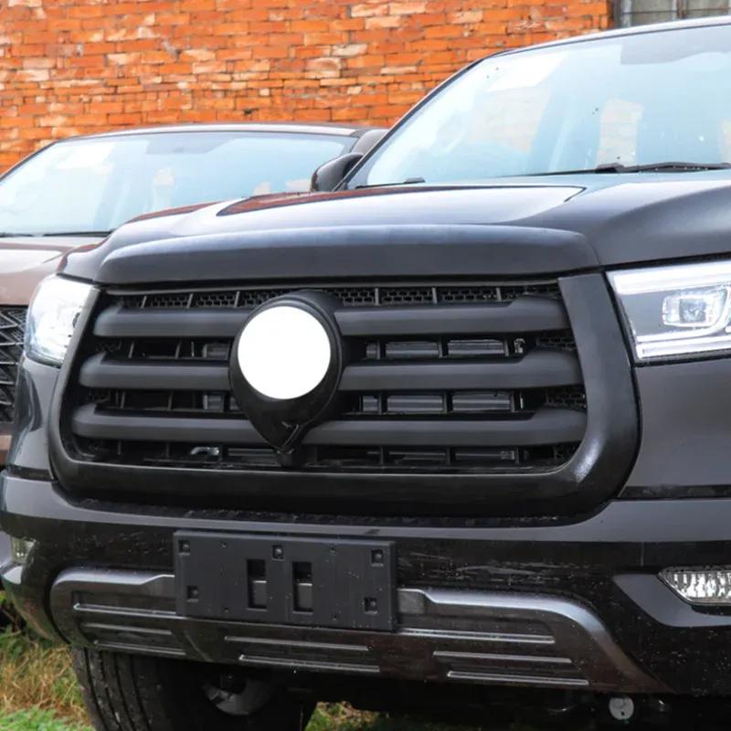 For Great Wall Cannon GWM Poer Ute Front Center Mesh Grille Grill Hood Engine decor sticker Cover Car accessories