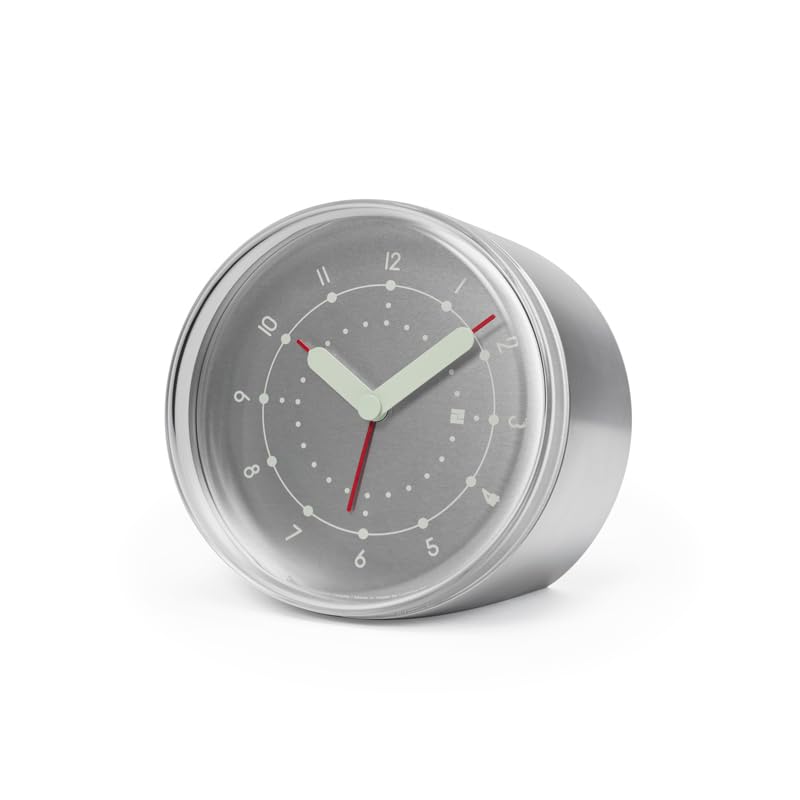 

Lemnos Alarm Clock, Analog, Ento Aluminum, Luminous, ENTO NTL25-02 AL Lemnos