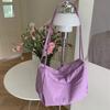 Portable Nyl Women's Simple Shoulder Bags Solid Color Design Ladies Hobos Purse Handbags Fashi Zipper Female Underarm Bag