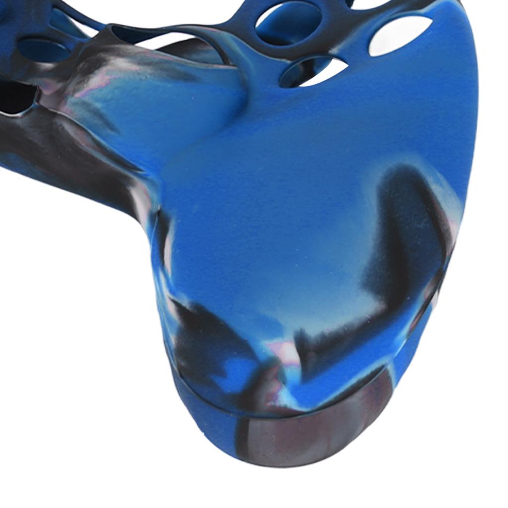 Silicone Case Slip Resistance Protective Grip Cover with 1 Pair Thumb Grips for   Controller(Camouflage Blue For   Silicone Sleeve Thumb Grips)