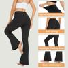 High-Waist Nude Yoga Flared Pants - Women's Hip-Lifting Fitness Tights
