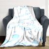 1pc NAME CINNAMON Blanket Lightweight Flannel Throw for Sofa Bed Travel Camping Livingroom Office Couch Chair