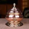 Tibetisches Toba Glasflasche Lebensmittelbehälter Tantrisches Kupfer Handwerk Buddhistisch Große Kapazität Opfergabe Zuhause Innen Schreibtisch Dekorativ
