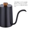 MERMOO YILAN Kaffeekanne, Drip Pot, Kessel, Schmalhals, 600ml, Holzgriff, Camping, Kaffee-Drip-Ausrüstung, Kaffeekanne, Kaffeemaschine, Topf, Kaffee
