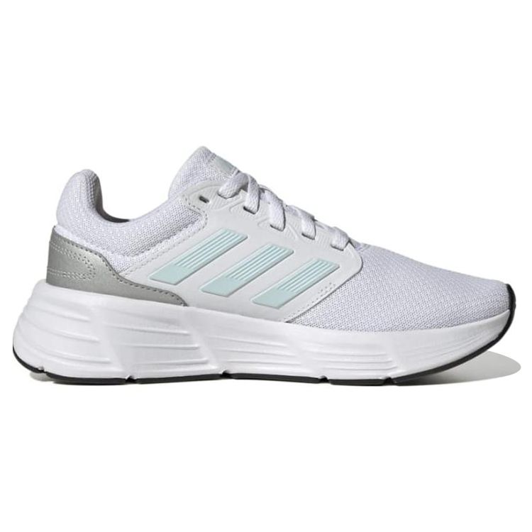 Adidas Galaxy 6 White Almost Blue Women Sneakers Footwear-White Matte-Silver HP6646