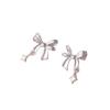 Elegant Starburst Bow Stud Earrings: Stylish Unique Ear Jewelry