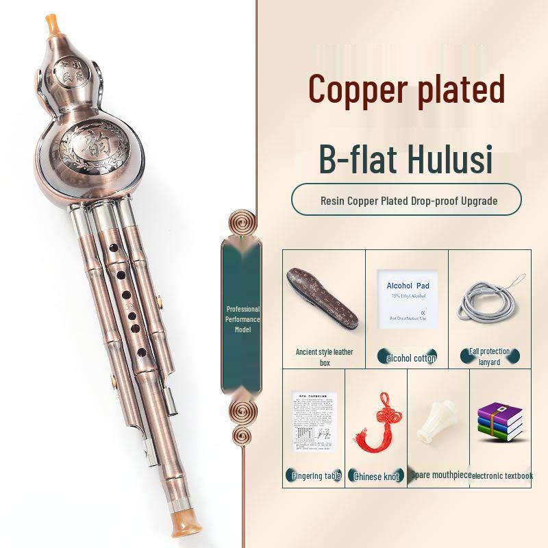 Beginner Hulusi Gourd Flute for Primary School Students - Ethnic B-flat and C Key Musical Instrument
