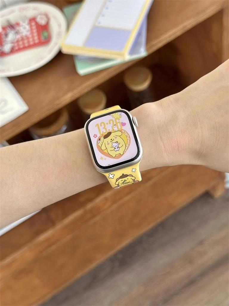 Cartoon Silicone Buckle Band for Apple Watch Series 10/9/8/SE