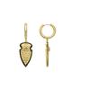 Earrings - LUXENTER - Otla - 18 Carat Gold - Brilliant Zirconia - Hook Drop