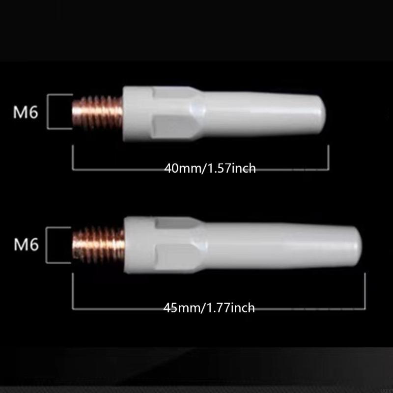 Welding Contact Tips 40mm Gas Nozzle Tip Torch 0.8/1.0/1.2mm Welding Tips For Industrial MIG Welding Torch Equipment