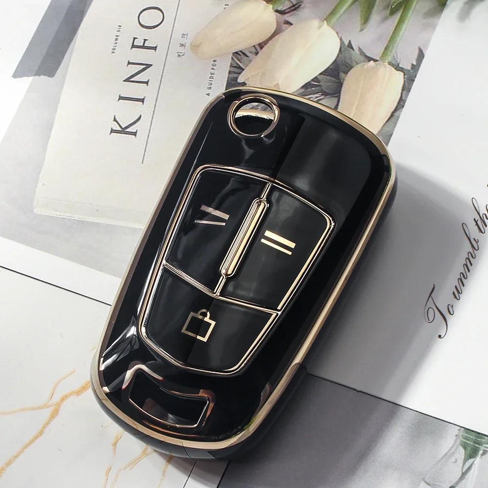 KEYYOU 1 STÜCK Staubdichtes TPU Auto Schlüsselhülle für Opel Vauxhall Astra H Corsa D Vectra C Zafira Astra Vectra Signum 2/3 Tasten