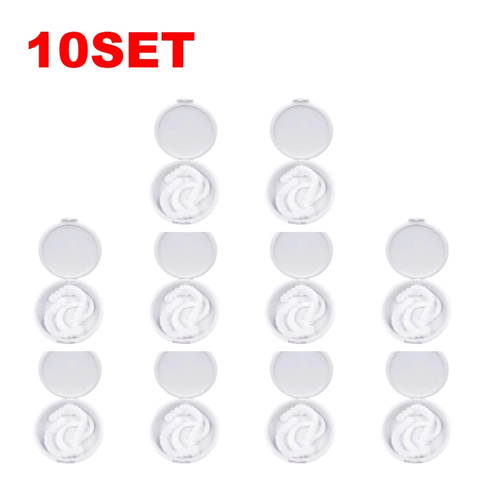 1 Pairs Dentures Teeth Denture Care Temporary Teeth Upper False Tooth Cover Snap