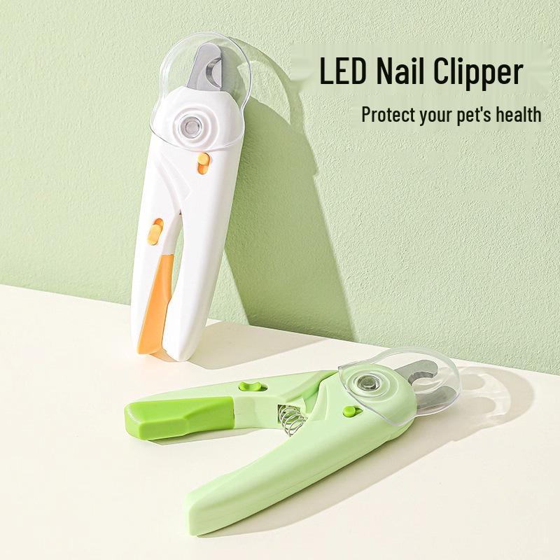 Pet Nail Clippers with Light for Cats, Dogs, Rabbits, and Puppies - Precision Cutting Tool with Safety Features