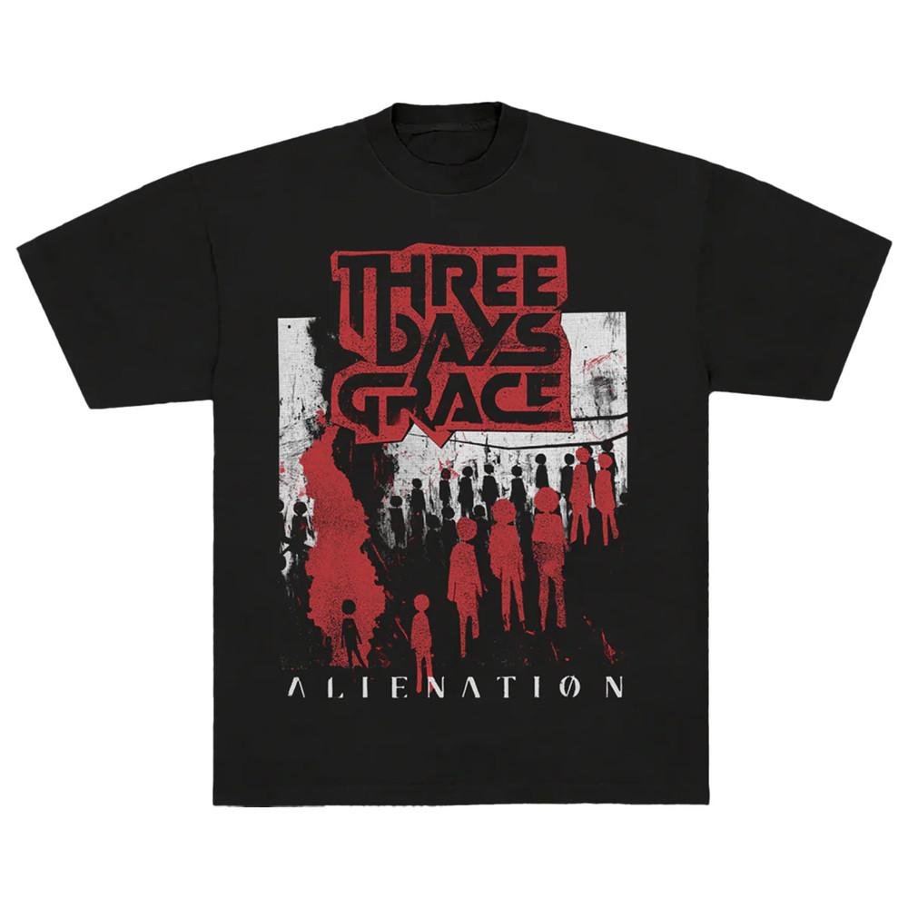 

NEW Three Days Grace Alienation 2025 Tour T Shirt All Size S-5Xl AM934 Unisex T-Shirt XXXXL