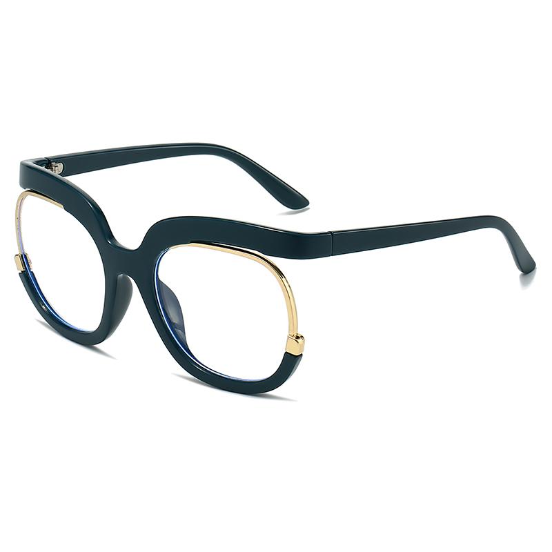 Anti Blue light Glasses Women Men Blue Light Blocking Eyeglasses Lady Oversized Round Frame Computer Eyewear