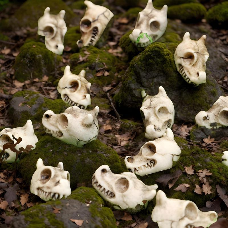 Decorative Stones Plant Rocks 20X Polished Dragon Skull Design Accessories Decoration Crafts For Garden Landscaping Indoor