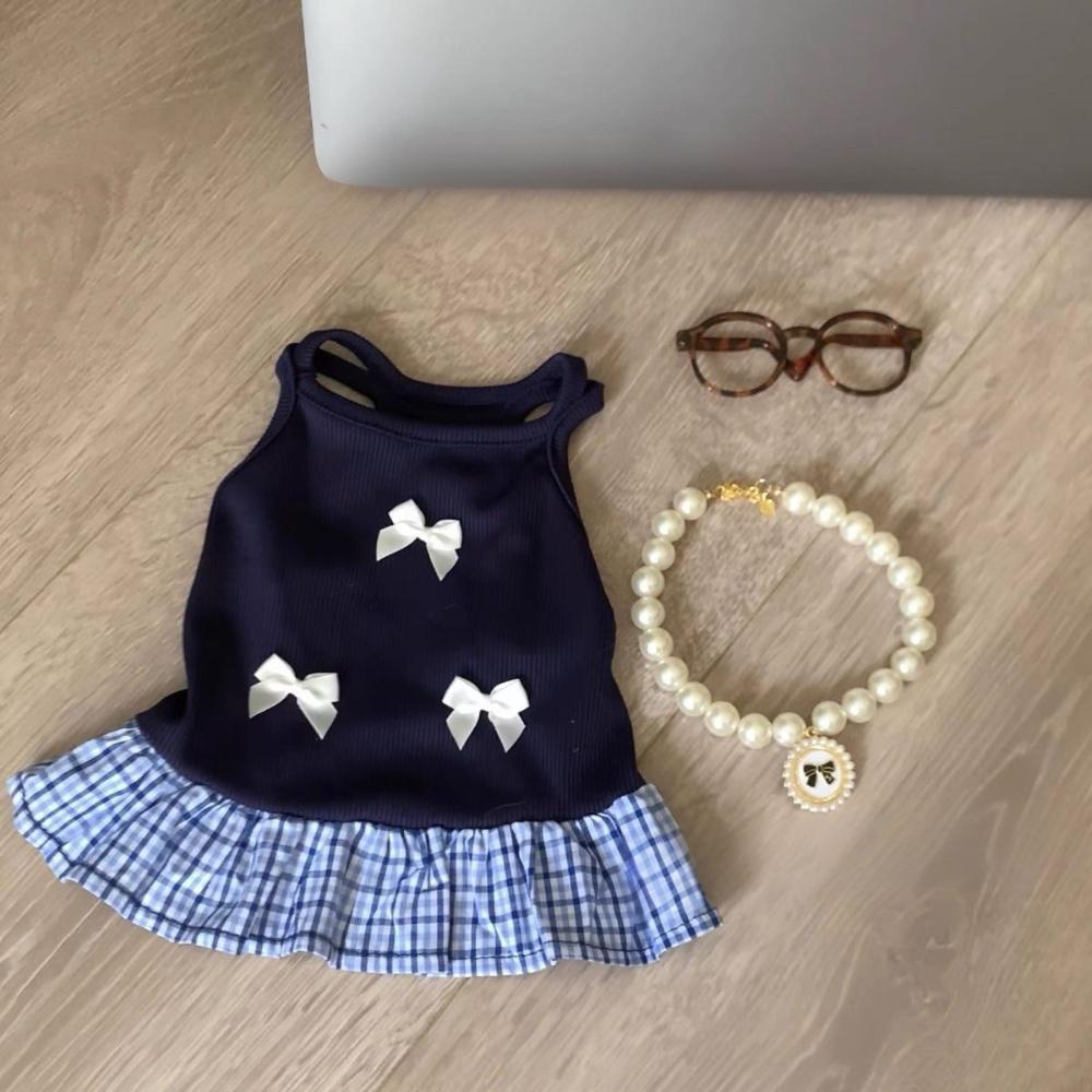 Anti-Hair Loss Camisole Skirt Lightweight Cat Clothes Cute Dog Clothes  for Cats and Small Dogs